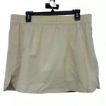 DSG STRIDE SKORT SANDY SLATE WOMENS SIZE L PICKLEBALL GOLF TENNIS PREPPY FLAWED Tan Size L Photo 0