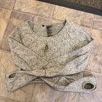 Gymshark Green and White cropped long sleep Photo 4