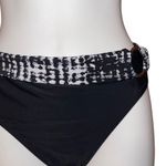 Maiden Form Women’s 2 PC Swimsuit Bikini Black & White Size 34B Top Small Botton Photo 2