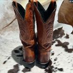 Vintage Real Leather Cowboy Boots Festival Rave Burning Man B22 Brown Size 6.5 Photo 6