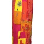 Styleworks Newport Multicolor Neon Boho Patchwork Floral Pockets Midi Skirt Sz 6 Photo 1