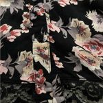 Xhilaration  Black Floral Lace Dress Size L Photo 5