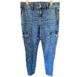 American Eagle Next Level Stretch Carpenter Jegging Jeans Size 16 Regular Blue Photo 1