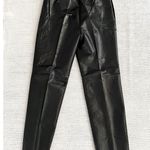 Reed Sportswear Black Leather Deadstock High Waist Straight Pants Trousers 10 Photo 9