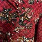 Vtg 90s Leslie Faye Equestrian button down blouse Size 10P Photo 7