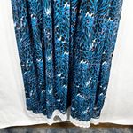 Roamans Denim 24/7 Plus Size‎ 34W Maxi Dress Blue Lace Trim Animal Print 610 Size 5X Photo 7