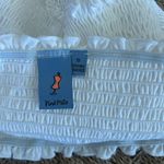 Pink Melo  Tube Top Junior White Stretchy Dillard's, Small. NWT Photo 2