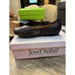 Josef Seibel Pippa Ballet Flat Womens Shoes Size EU 36 US 5.5 Die Cut Black Black Photo 2