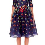 Carolina Herrera NWOT Floral Blue Dress Photo 2