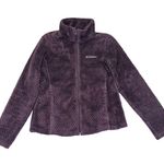 Columbia Womens Fleece Jacket Full Zip Up Purple Quilted Soft Warm Coat Medium Photo 0