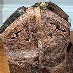 Steven By Steve Madden Steven by Steven Madden Distressed Brown Leather Western Ankle Boots Photo 1