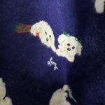 Lanz of Salzburg Navy Dog Print Pajama Set M 100% Cotton Button Up Pants Blue Size M Photo 2