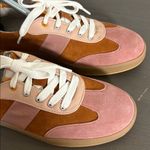 Naturalizer  Evin Lace Oxford Suede Sneaker Tan Coral Low Top Lace Up Size 7.5 Photo 4