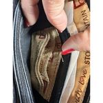 Stone Mountain Handbag Bonded‎ Leather Trifecta Little Black Purse W/ Crossbody Photo 10