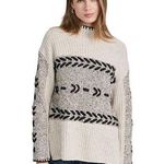 Rails Women's Pullover Raini Sweater XL Multi Heather Gray Cable Knit High Neck Photo 0