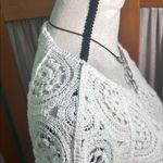 Solitaire  White knit style  Embellished Peplum Top Photo 5