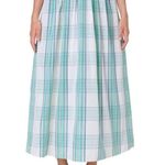 Akris Punto Check Print Midi Skirt Sz 4 Photo 0