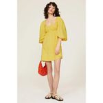 STAUD  Sophie Dress Yellow Womens Size XS Photo 2