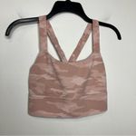 Athleta Warrior longline bra pink camo size small A-C Photo 2