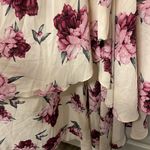 Lulus  French Countryside Blush Floral Print High Low Dress Size Med EUC #3269 Photo 5