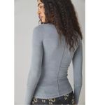 Free People Rickie Long Sleeve Top in Grey Haze Size XS Grunge Layering Thermal Photo 5