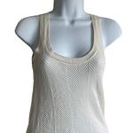 Theory  Women Tunic Tank Top PXS Ivory Mesh Cottoncash Knit Layering Luxe‎ Beachy Photo 13