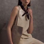 NWT Quince Sleeveless 100% European Linen Tank | S Photo 1