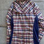 REI plaid button up travel shirt Size M Photo 6