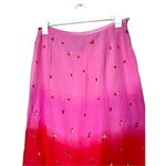 Requirements Vintage Y2K Pink Flower Paisley Print Maxi Skirt Size L Photo 1
