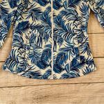 Tommy Bahama Womens Golf Blue Long Sleeve Full Zip Floral Jacket Size Medium Photo 4