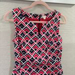Gap NWT  Marcy Dobby Geometric A-Line Sheath Dress Pink Navy White Size 4 Photo 2