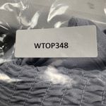 SO  Goods for Life Smocked Peplum Square Neck Bell Sleeve Blouse Baby Blue Size S Photo 10