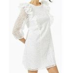 Lilly Pulitzer Primm Dress in Resort White Petite Sand Dollar Eyelet Size Large Photo 1