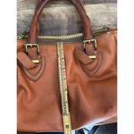 J.Crew  Women's Brown Genuine Leather Teddie Satchel Bag Photo 5