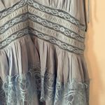 Free People NWT  Intimately Light Blue Lace Slip Dress Sleeveless Women's Medium Photo 4