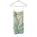 For Love & Lemons  Drea Mini Ruched Dress White Green L‎ Photo 6