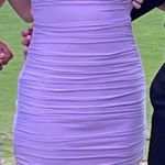 Lucy in the Sky Tight Ruched Violet Dress Photo 1