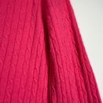 J.Crew  Wool Cashmere Blend Crew Neck Cable Knit Sweater Size M Pink Photo 6