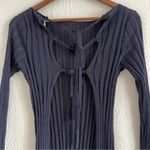 Free People  Jasmine Sweater - Navy  Size M Photo 8