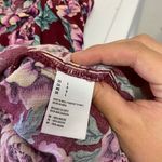 American Eagle  Outfitters Floral Purple Strapless Top Photo 3