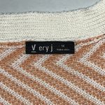 Very J Size 1X Stripe Short Sleeve Open Front Oversized Kimono Sweater Cardigan Photo 3