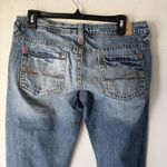 Maurice's Y2k Jeans 9/10 Blue Denim Bootcut Mid Rise Distressed Pockets Photo 1