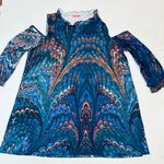 Simply Aster By Firmiana Tunic Top/Dress Patterned Size 2X Open Shoulders Photo 4