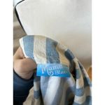 Show Me Your Mumu Drine Marina Blue & White Stripe Denim Shacket Photo 5