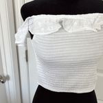 Wild Fable  NWT Off-Shoulder White Crop Top Photo 2