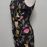 Donna Ricco black floral jacquard sheath dress size 8p Photo 3