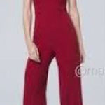 Adrianna Papell New! dark red / maroon short sleeve jumpsuit, size 14 Photo 0