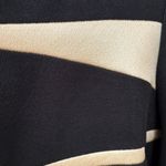 Joseph Ribkoff ‎ Black Bodycon Knit Dress Gold Diagonal Blocking Size 8 Vintage Photo 1