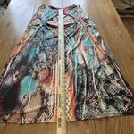 Boston Proper  Stretchy Tribal Colorful Dress Size Medium Tunic‎ Boho Beach City Photo 7
