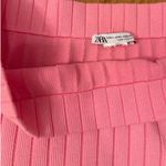 ZARA Brand New Pink Ribbed Lounge Shorts Women’s Size Large Photo 4